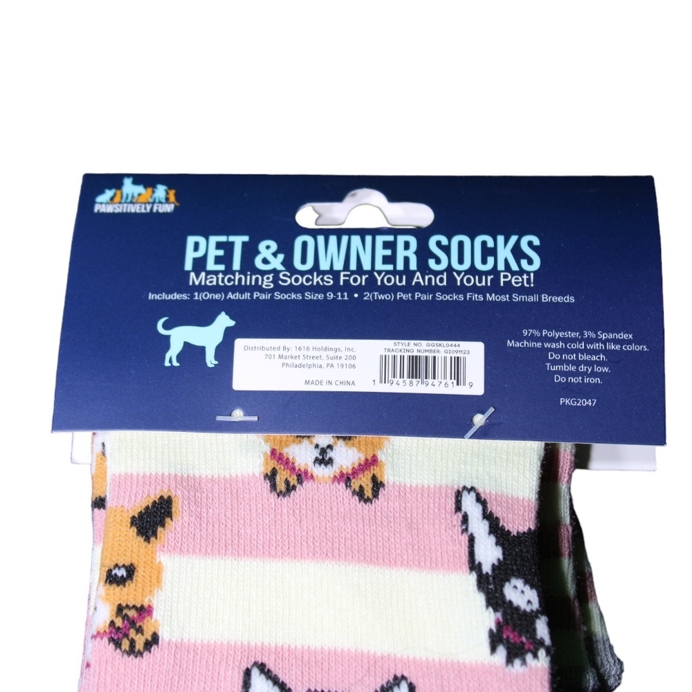 Pawsitively Fun Pet & Owner Matching Socks - Picture 3 of 4